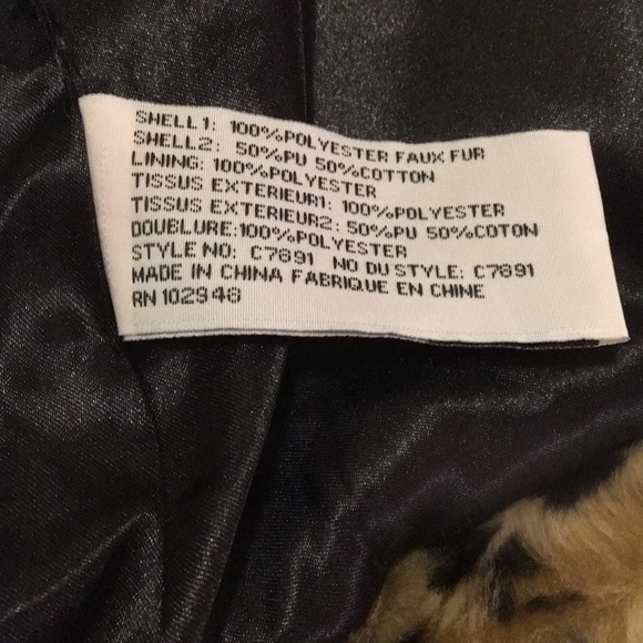 NWOT Tulle Brand Animal Print Faux Fur Vest - Picture 8 of 8